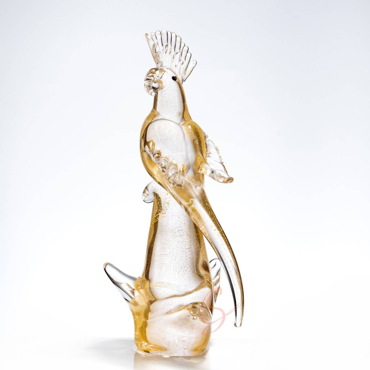 Gold Leaf Parrot Ornament