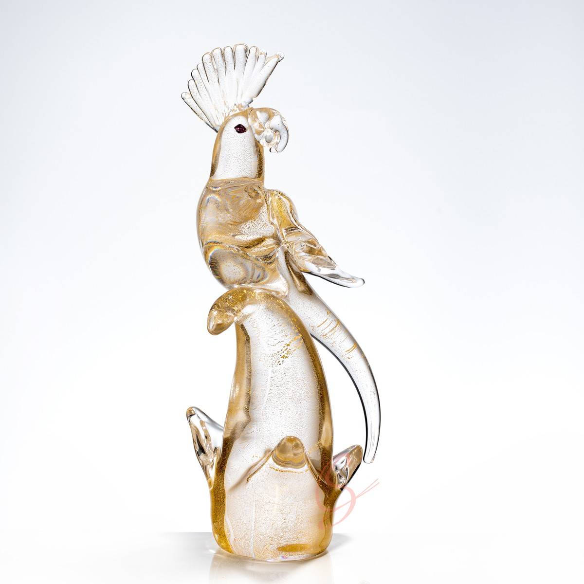 Gold Leaf Parrot Ornament