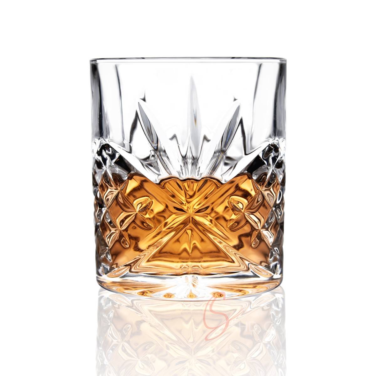 Clear Engraved Whiskey Glasses