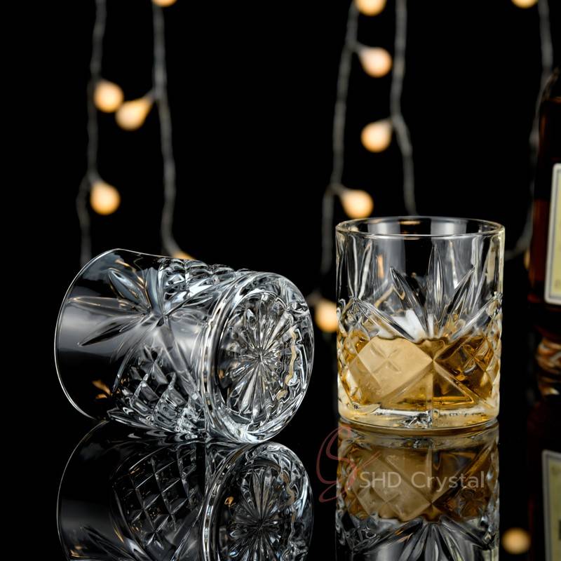 Clear Engraved Whiskey Glasses