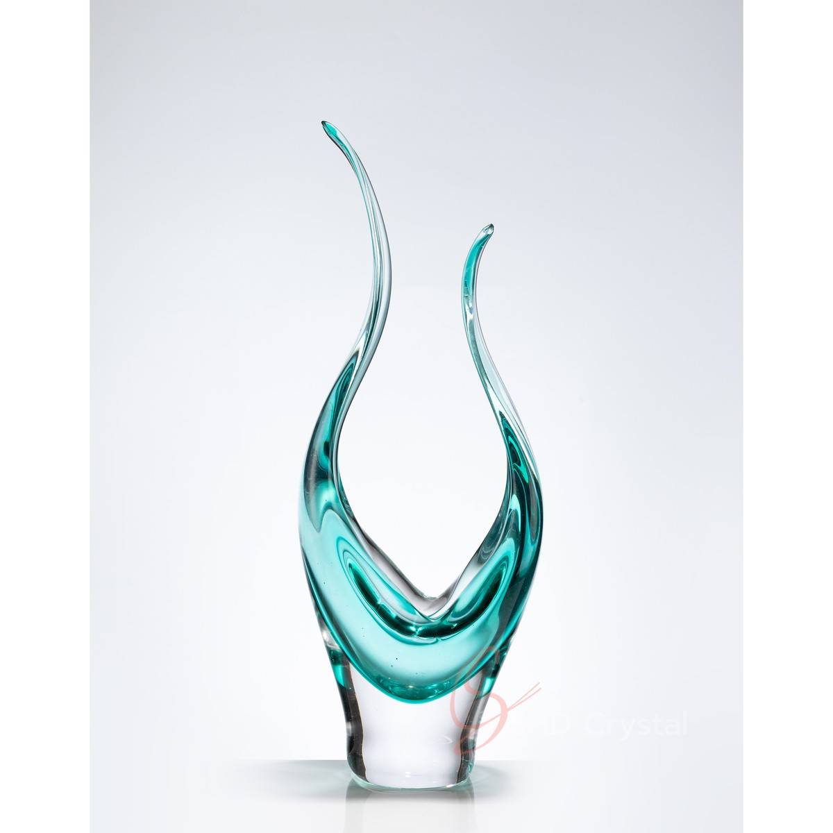 Transparent Green Art Decorative Sculpture