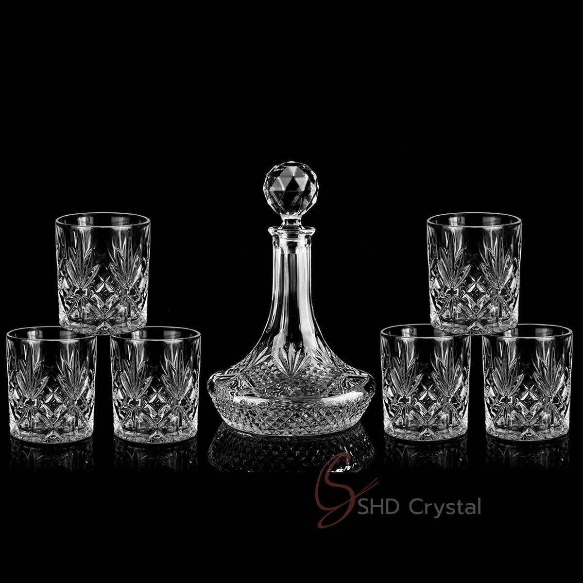 Clear Engraved Luxury Barware Set