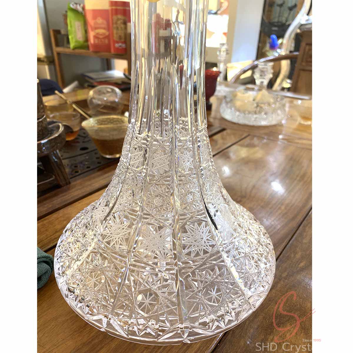 hand-carved crystal hookah base