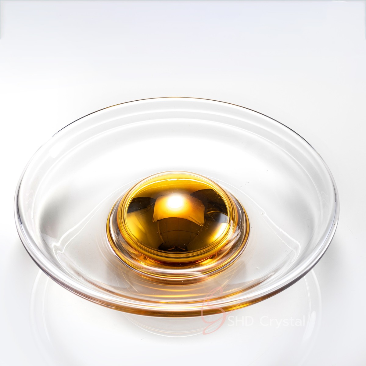 Clear Crystal Halo Serving Plate