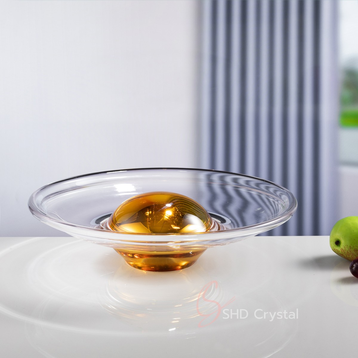 Clear Crystal Halo Serving Plate