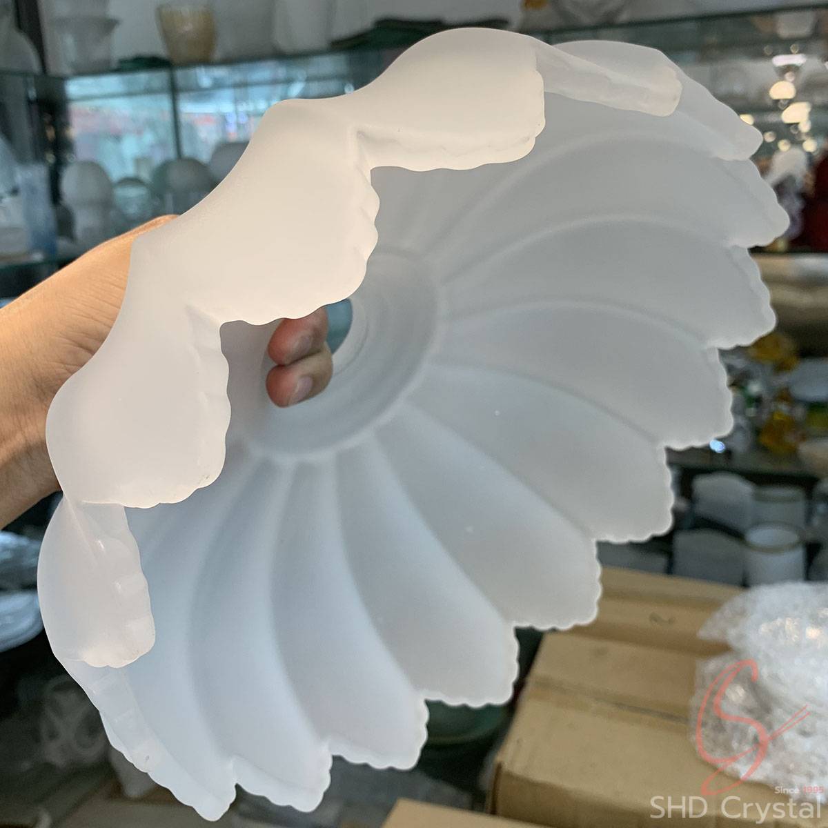 custom glass lampshade