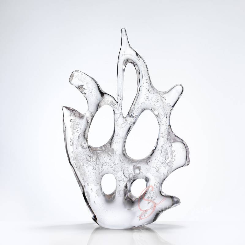 Clear Glass Coral Shape