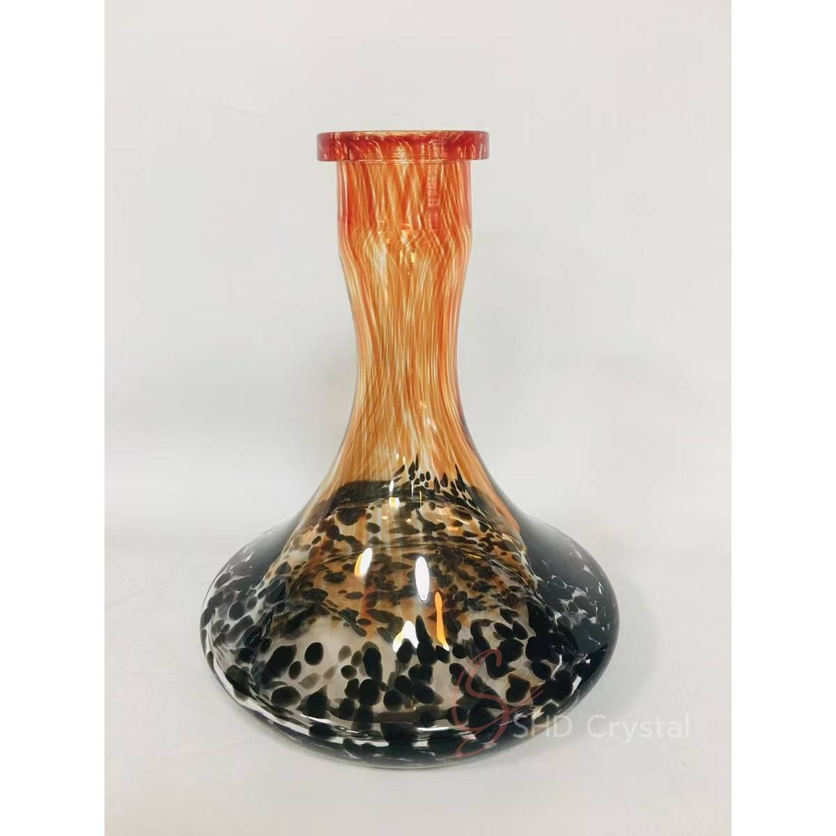 Glazed Gradient Transparent Hookah Base