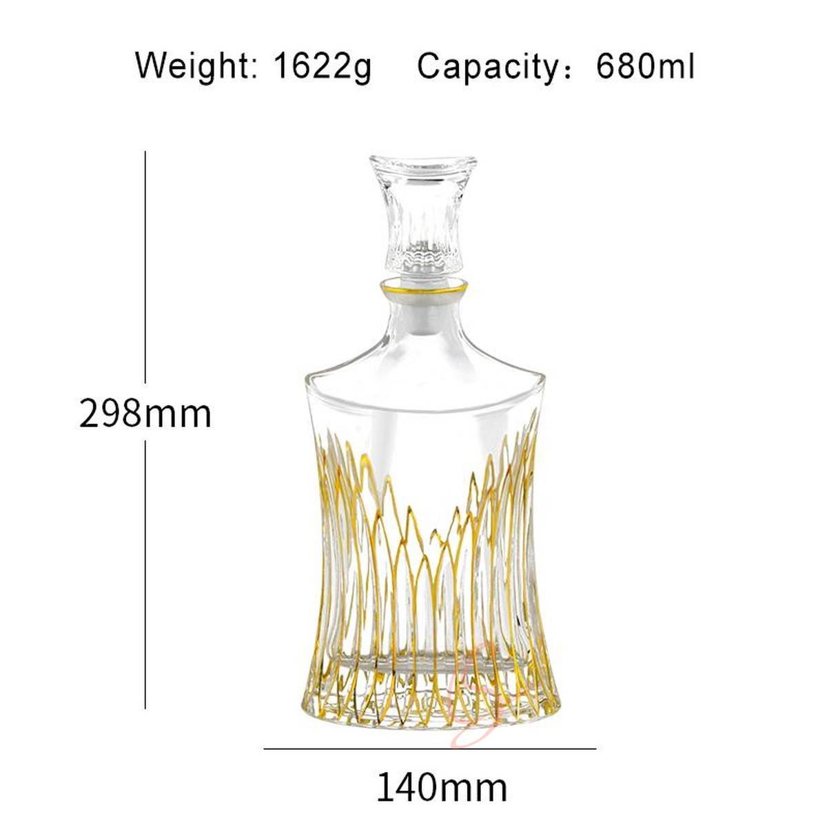 European Style Thickened Whiskey Barware Set (7 pieces)