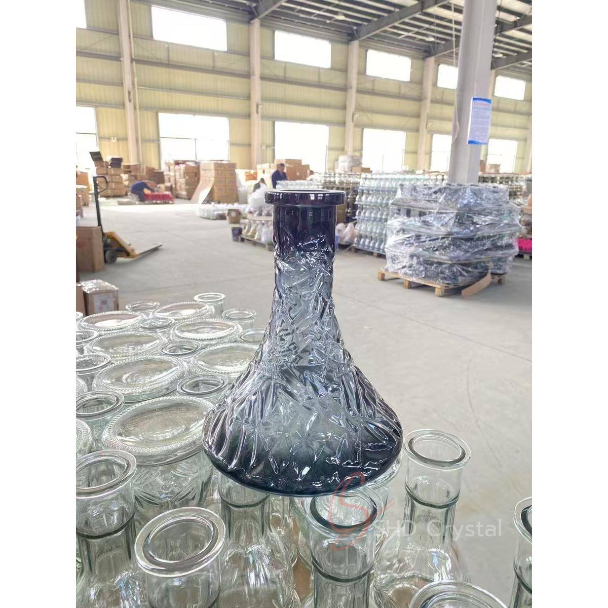 Cracked Pattern Engraved Hookah Base