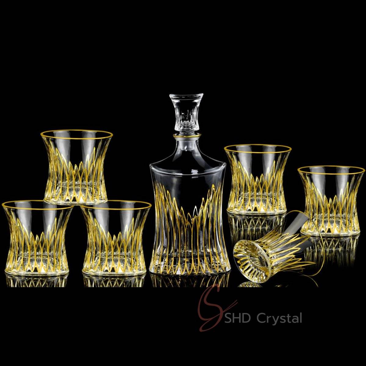 European Style Thickened Whiskey Barware Set (7 pieces)