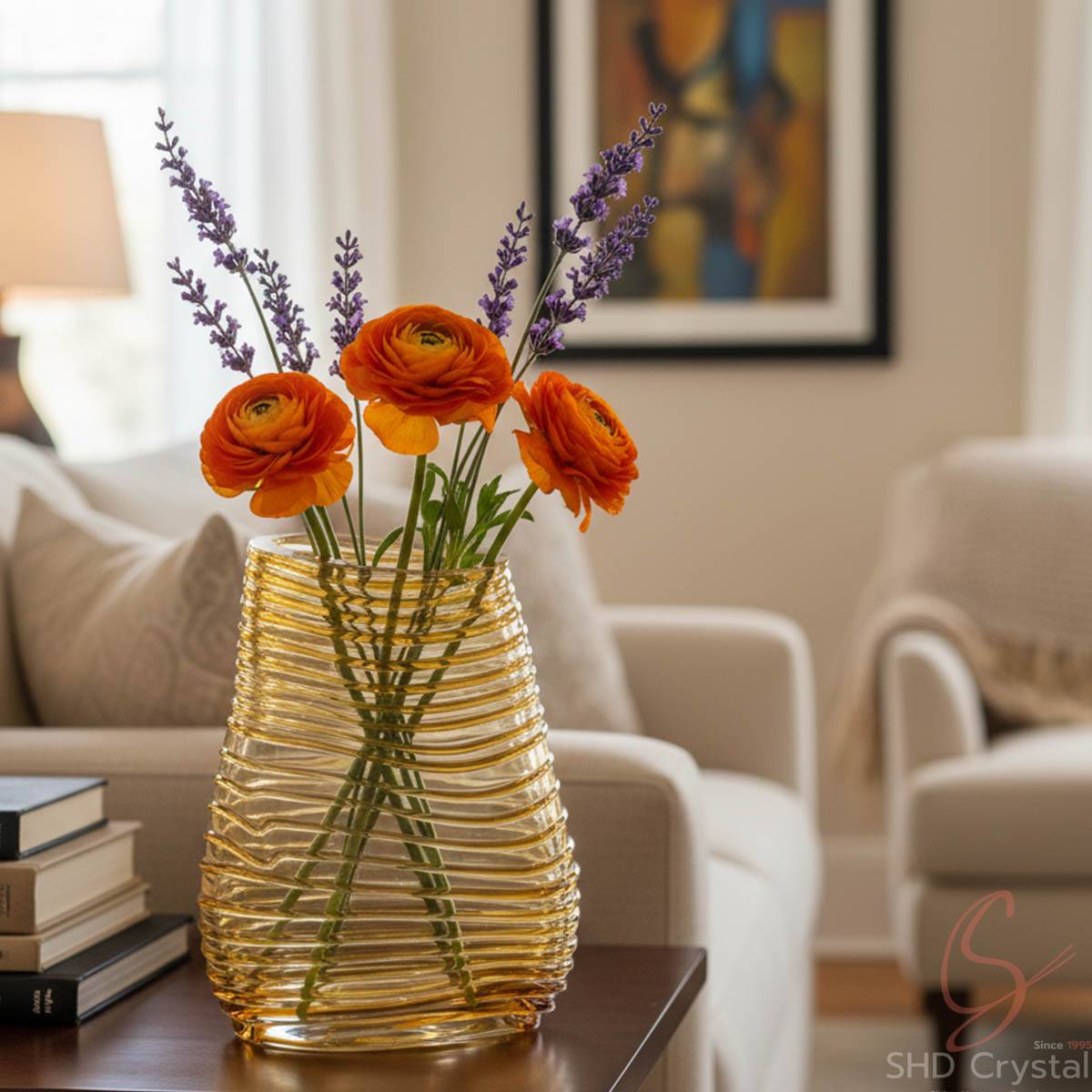Heart of Beeswax Crystal Vase
