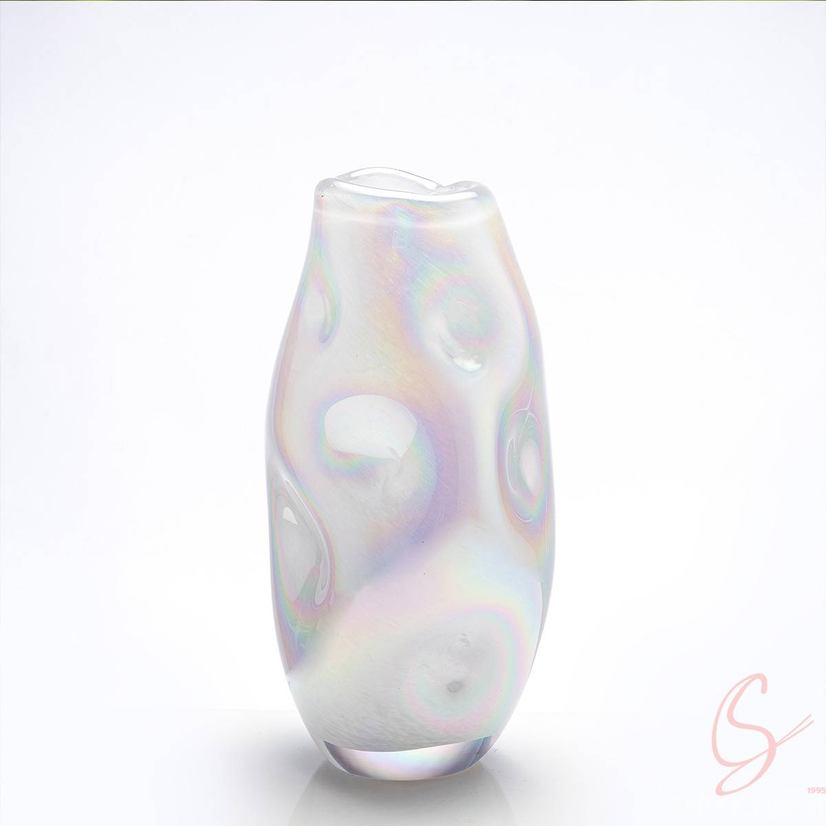 Iridescent Silence Crystal Vase