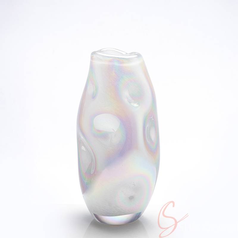 Iridescent Silence Crystal Vase