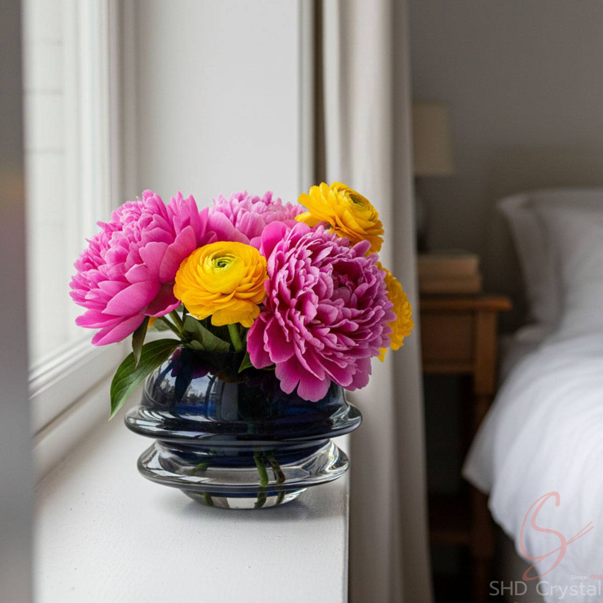 Midnight Gem Crystal Vase