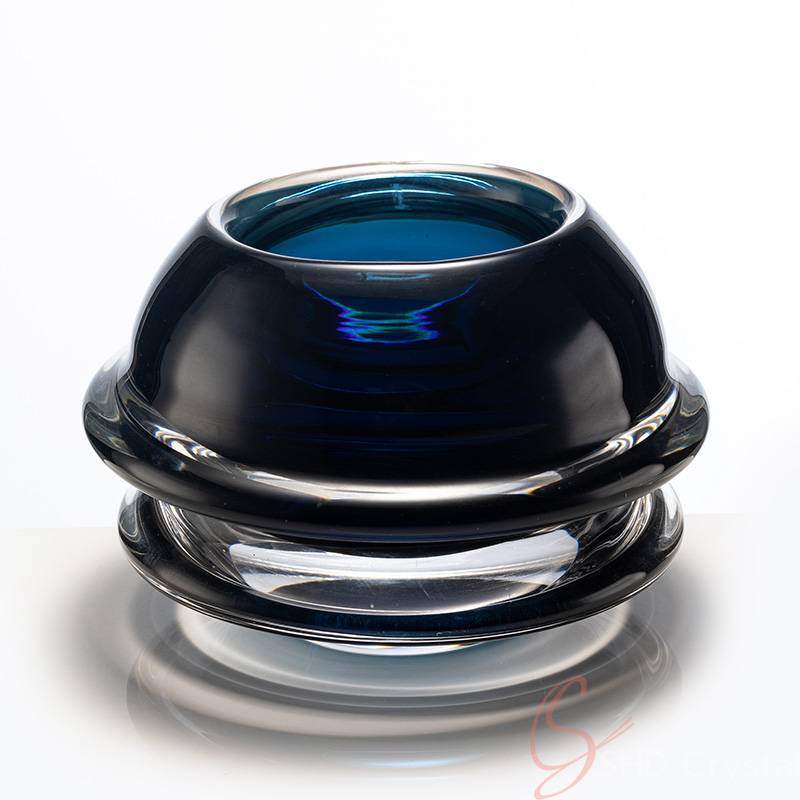 Midnight Gem Crystal Vase