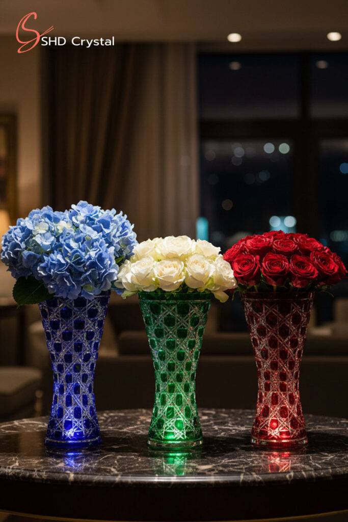 OEM crystal vase manufacturing