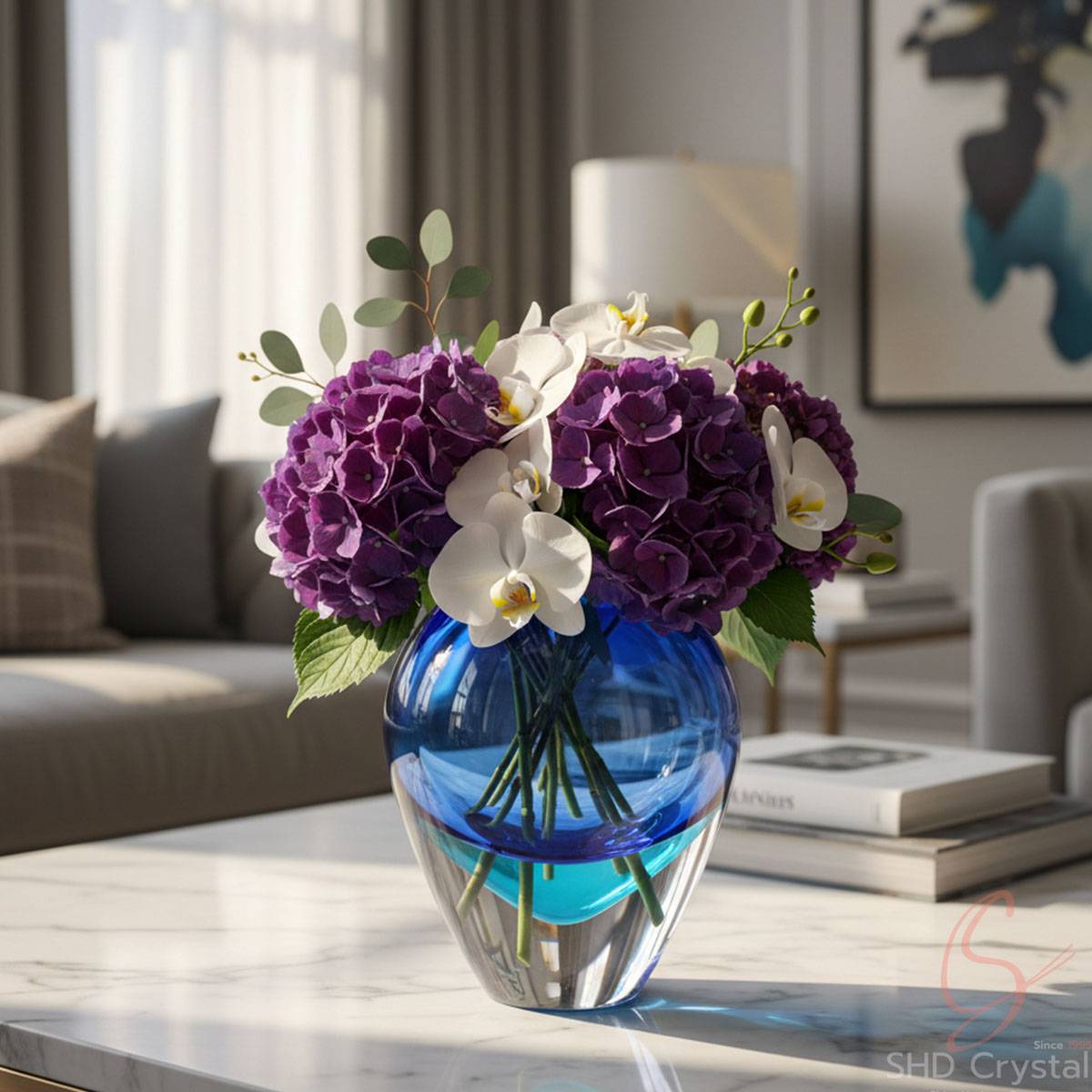 Ocean Core Crystal Vase
