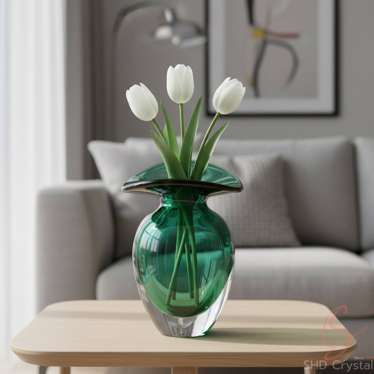 Rainforest Core Crystal Vase