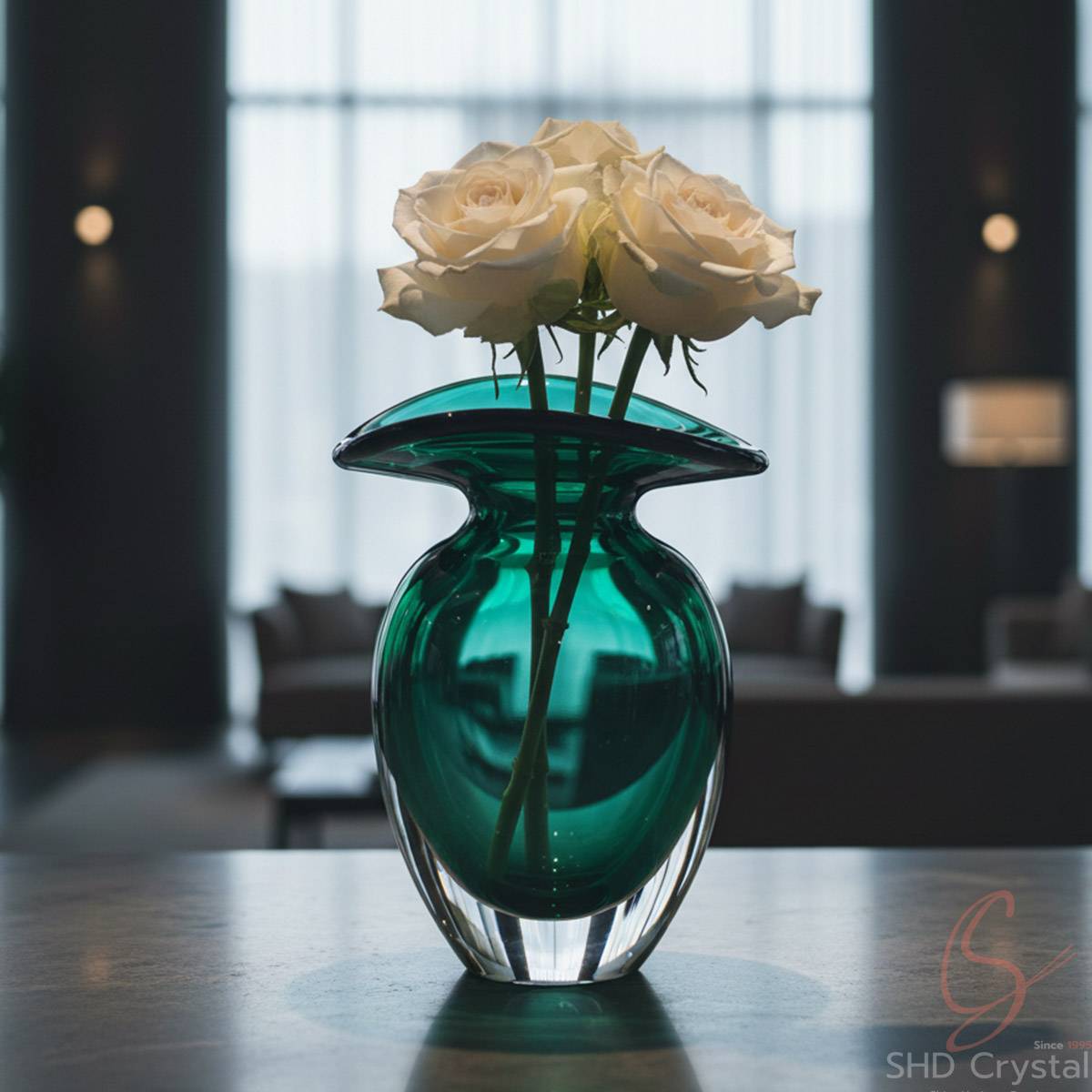 Rainforest Core Crystal Vase