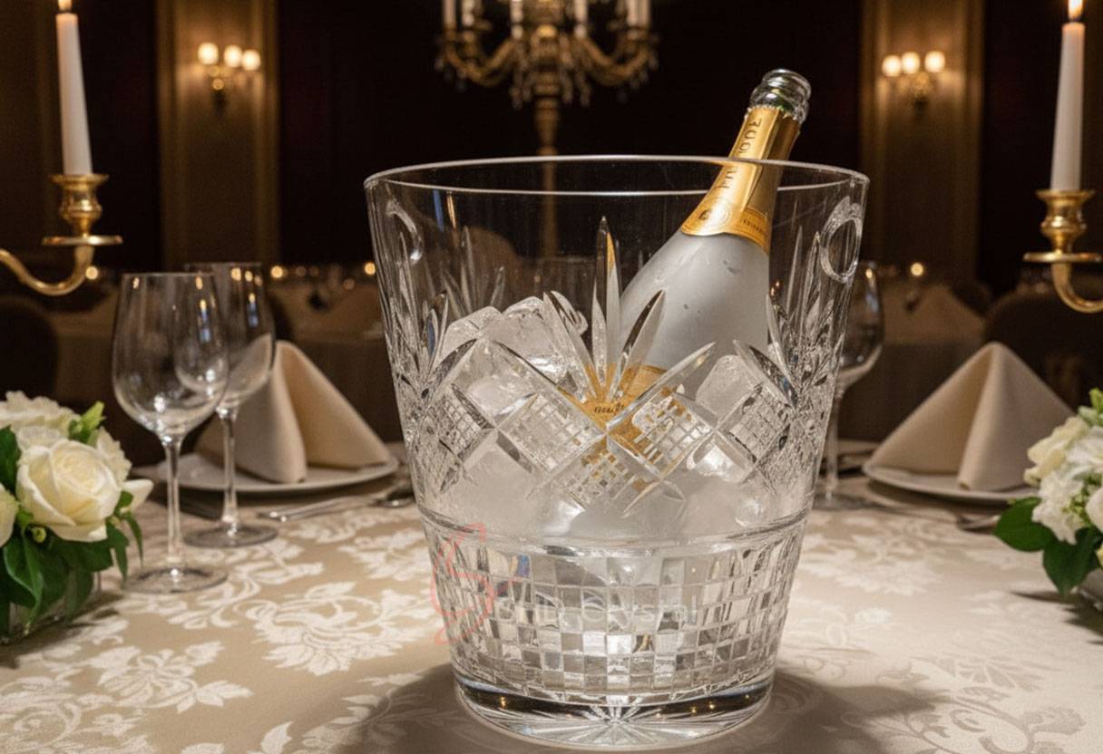 crystal champagne bucket