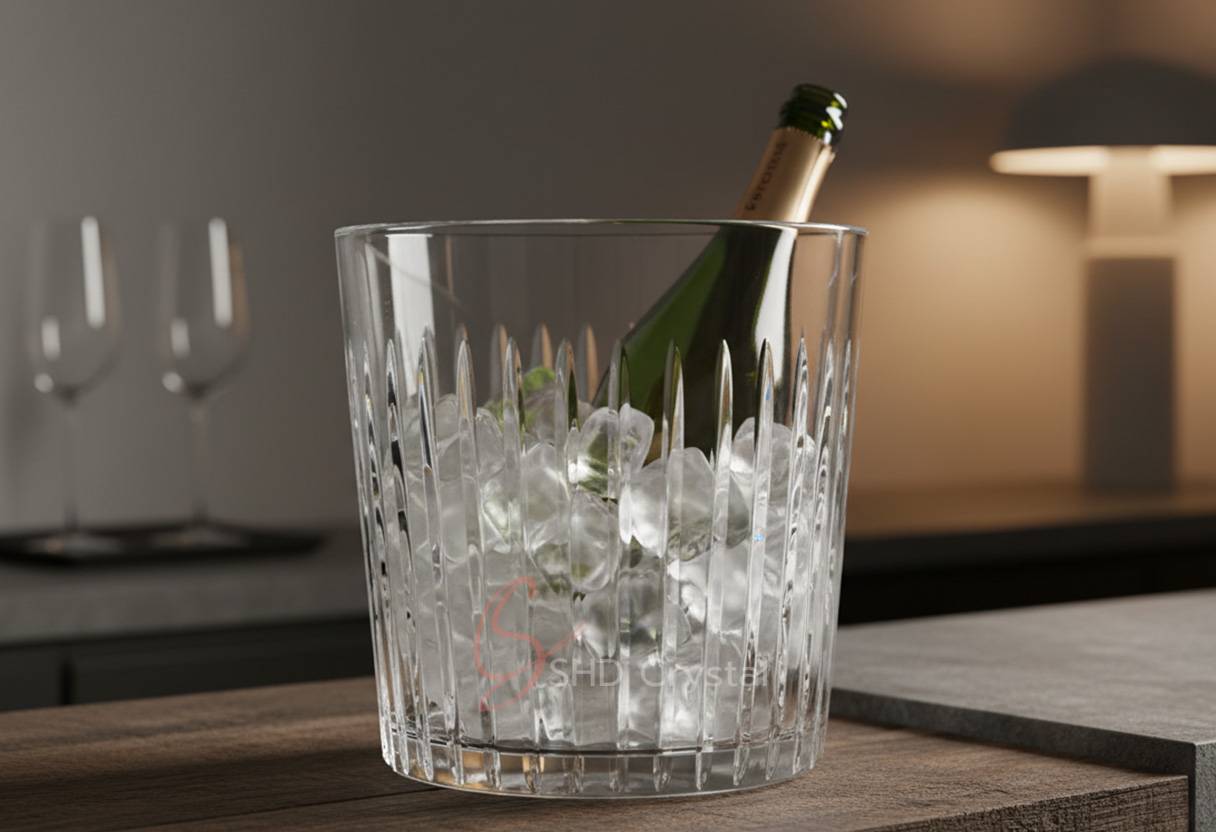 glass ice bucket