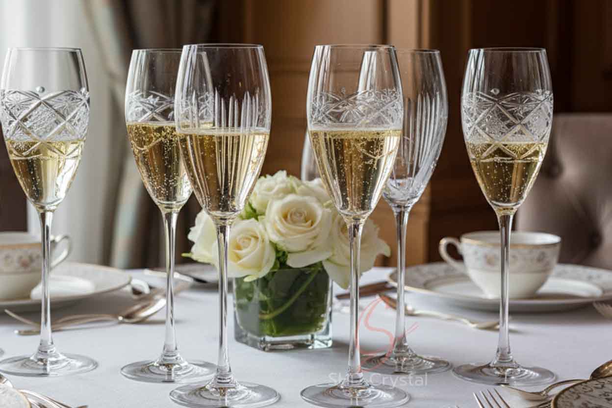 24% lead crystal champagne flute factory