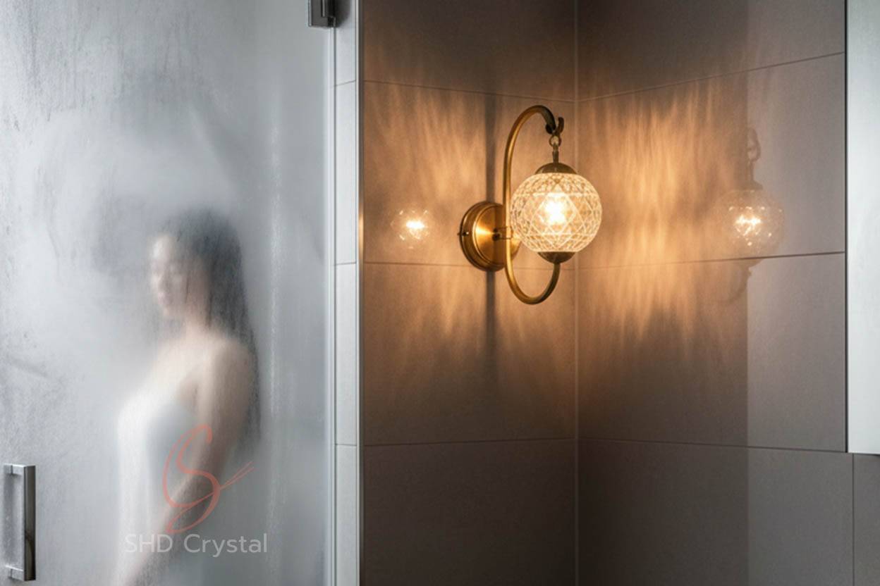 bathroom glass decor