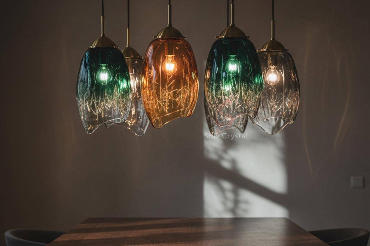 colored glass lamp shades factory