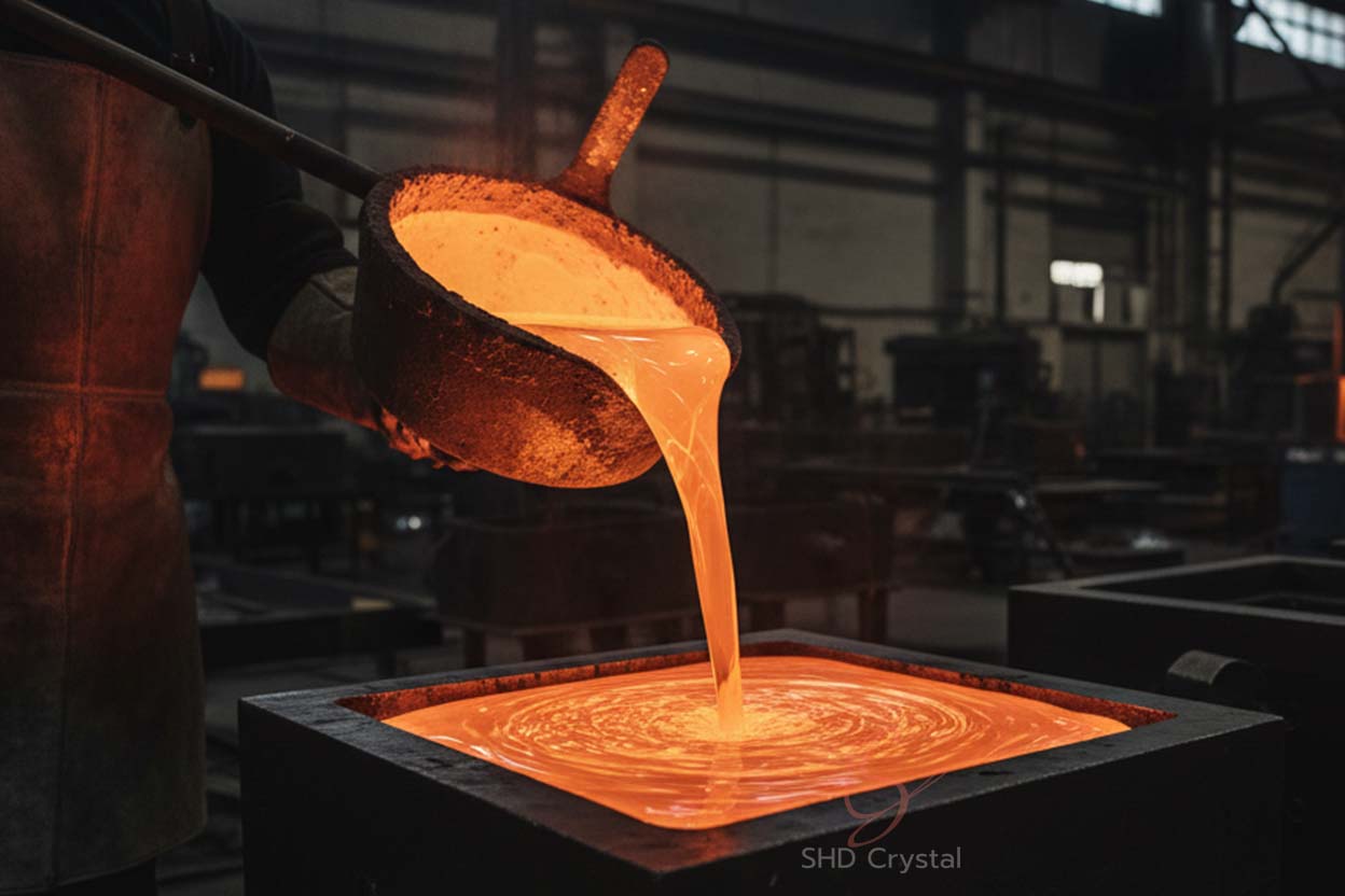 crystal glass casting