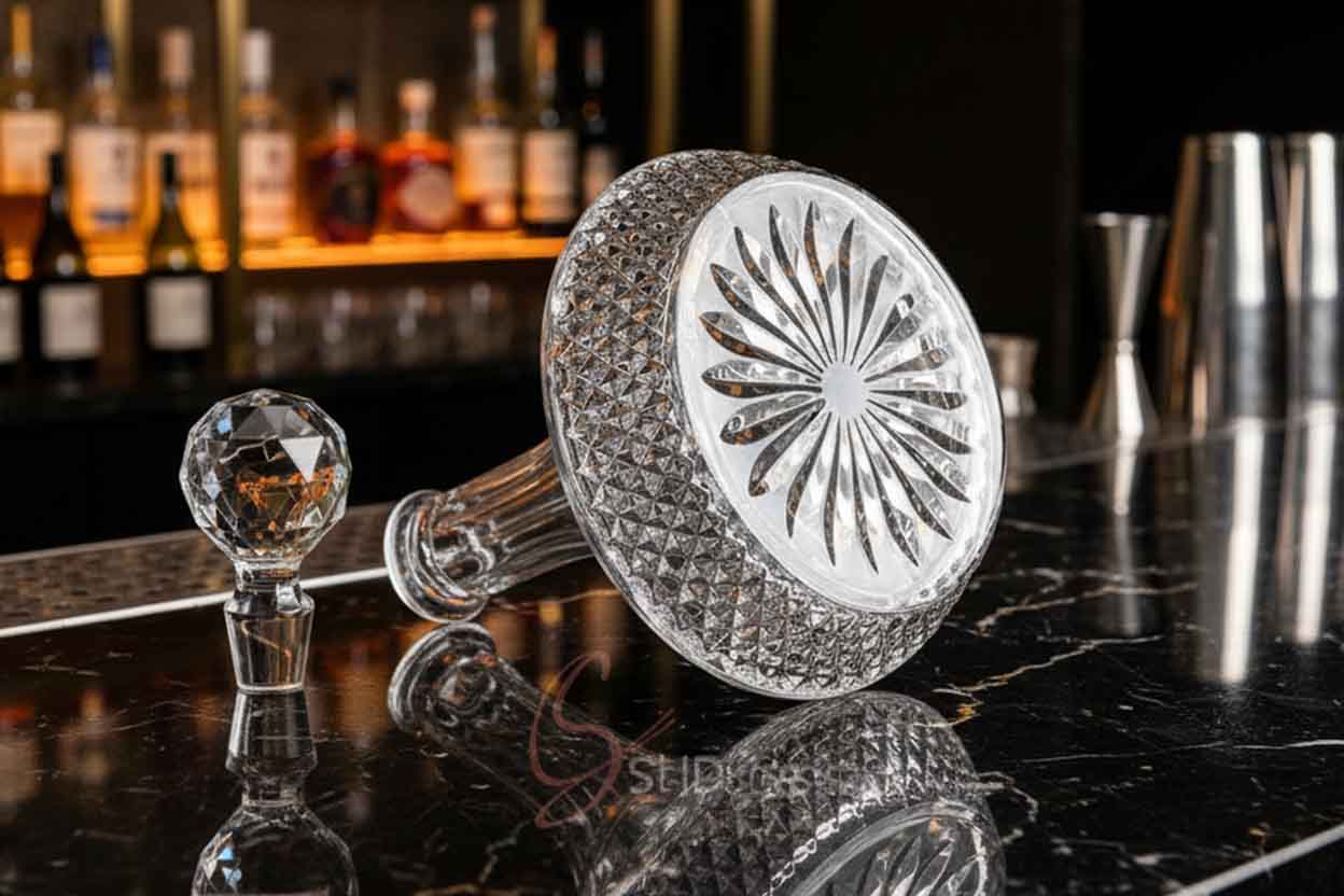 custom crystal glass wineware