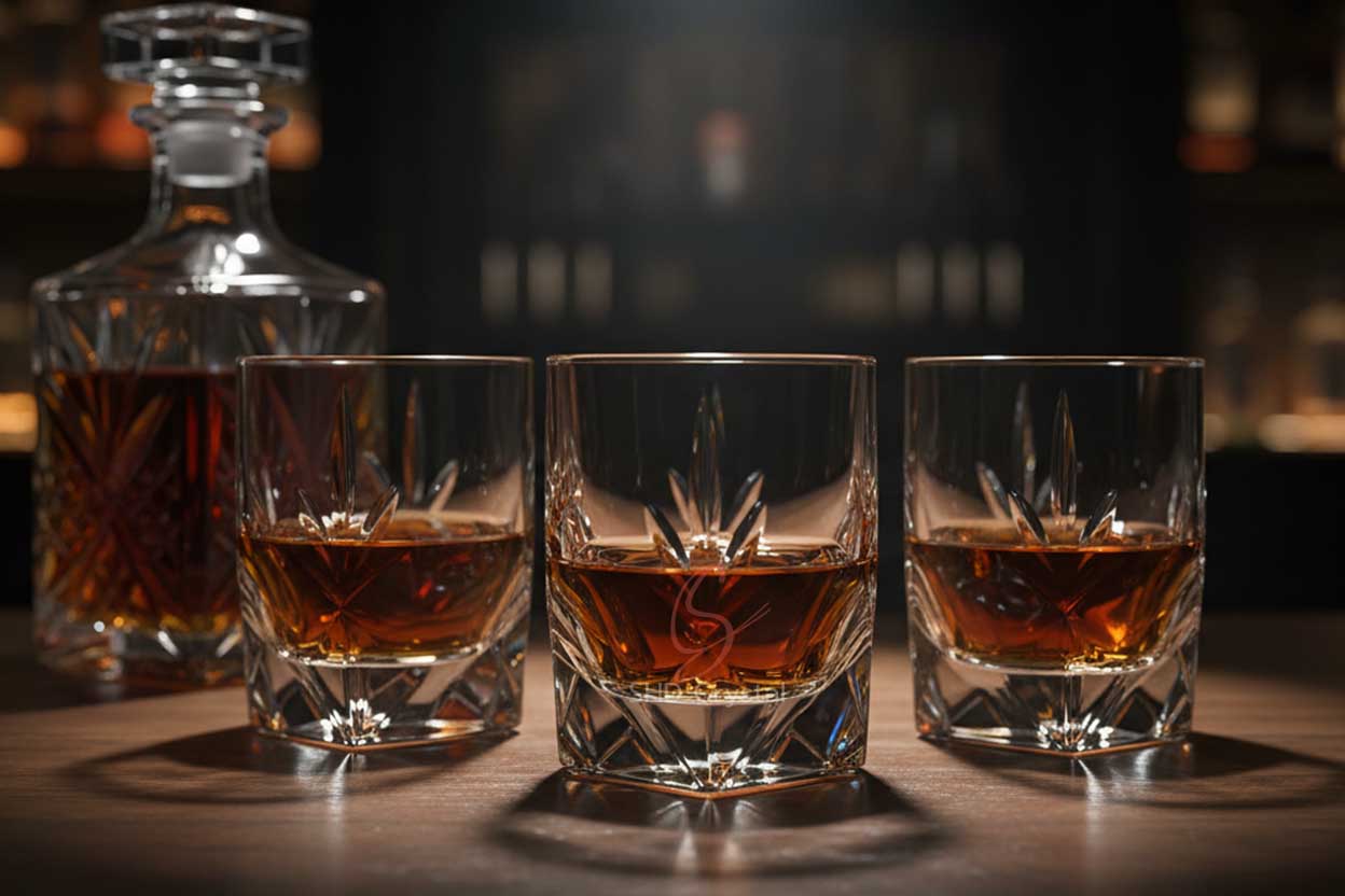 custom whiskey glass