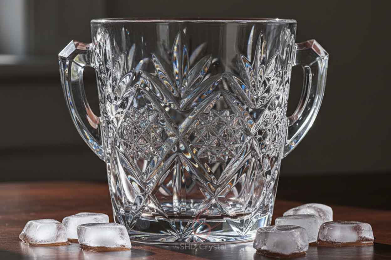 cut crystal ice buckets