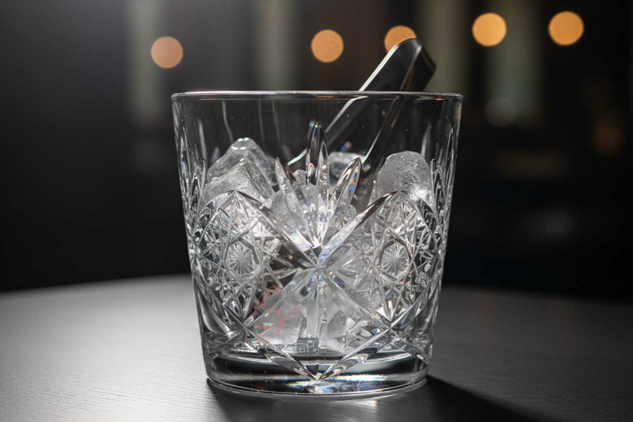 diamond-cut ice buckets process