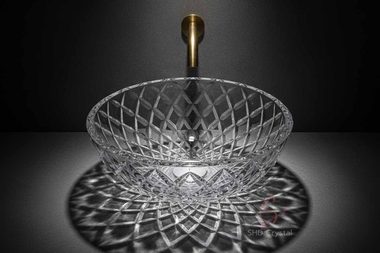 faceted crystal detailing