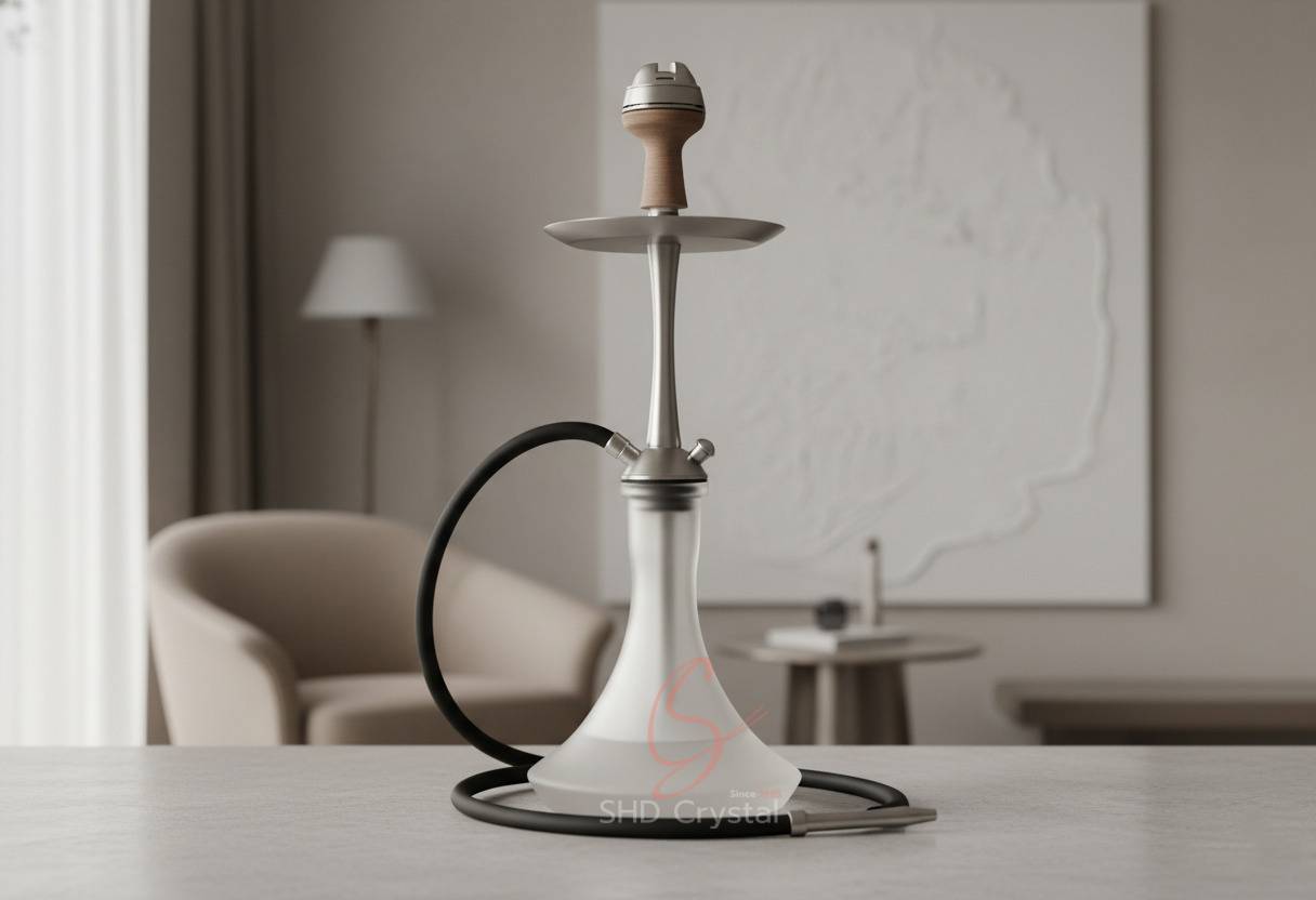 frosted crystal hookah