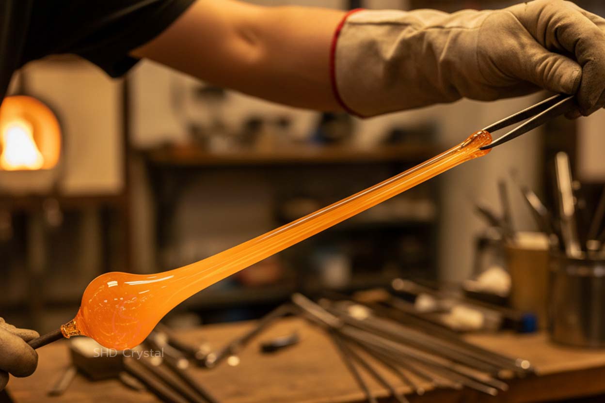 glass pulling process