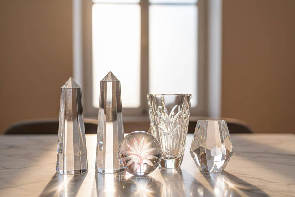 handmade crystal decor