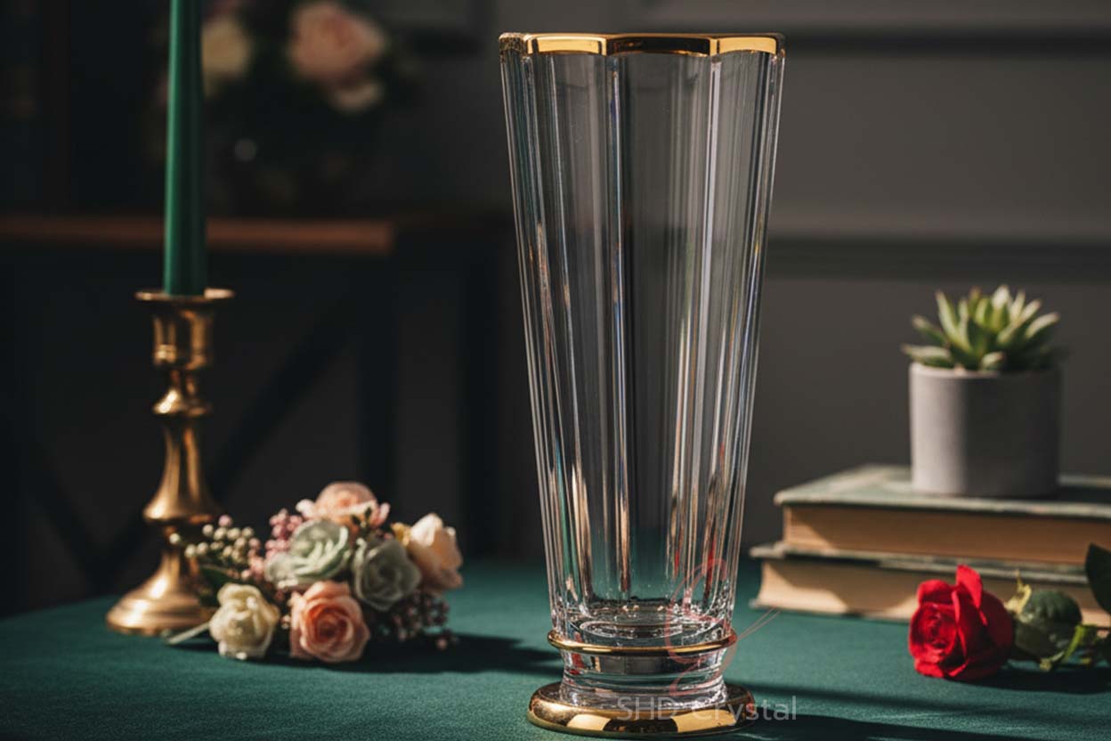 large crystal vase factory