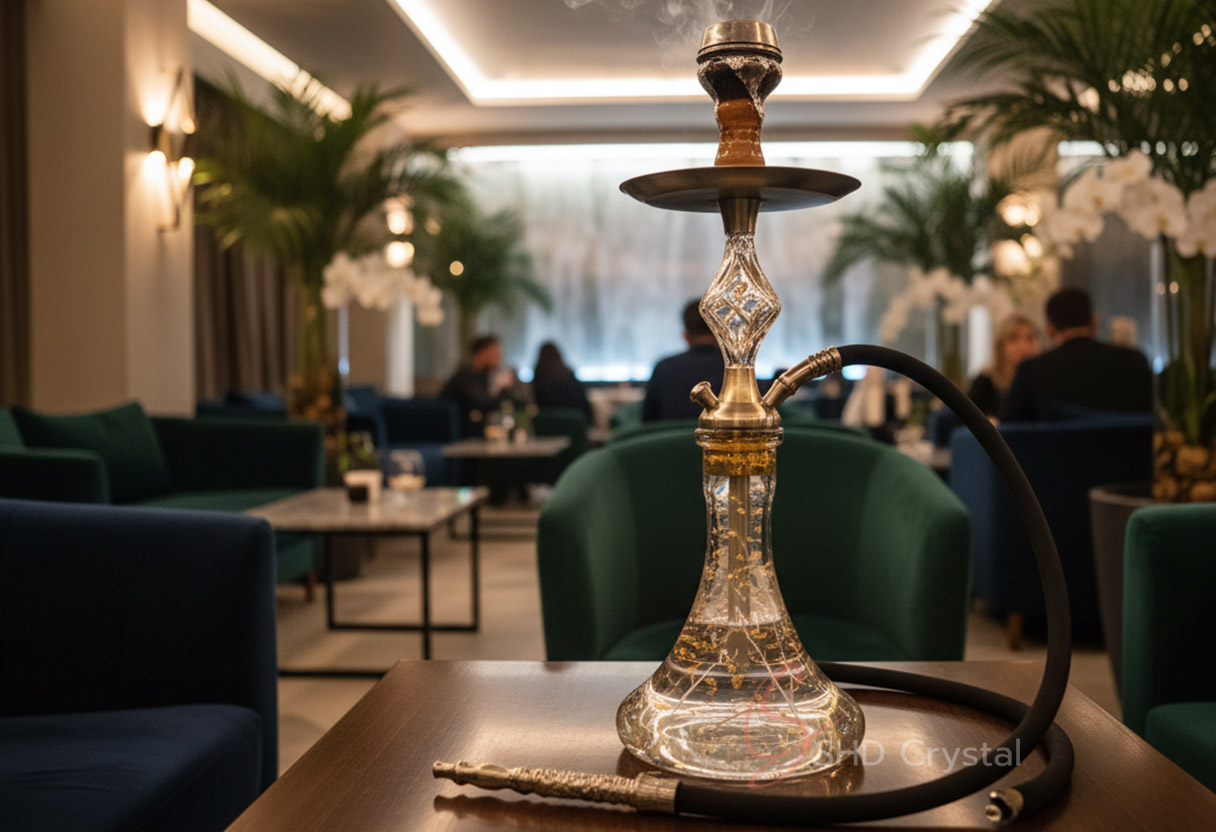 luxury glass hookah aesthetics
