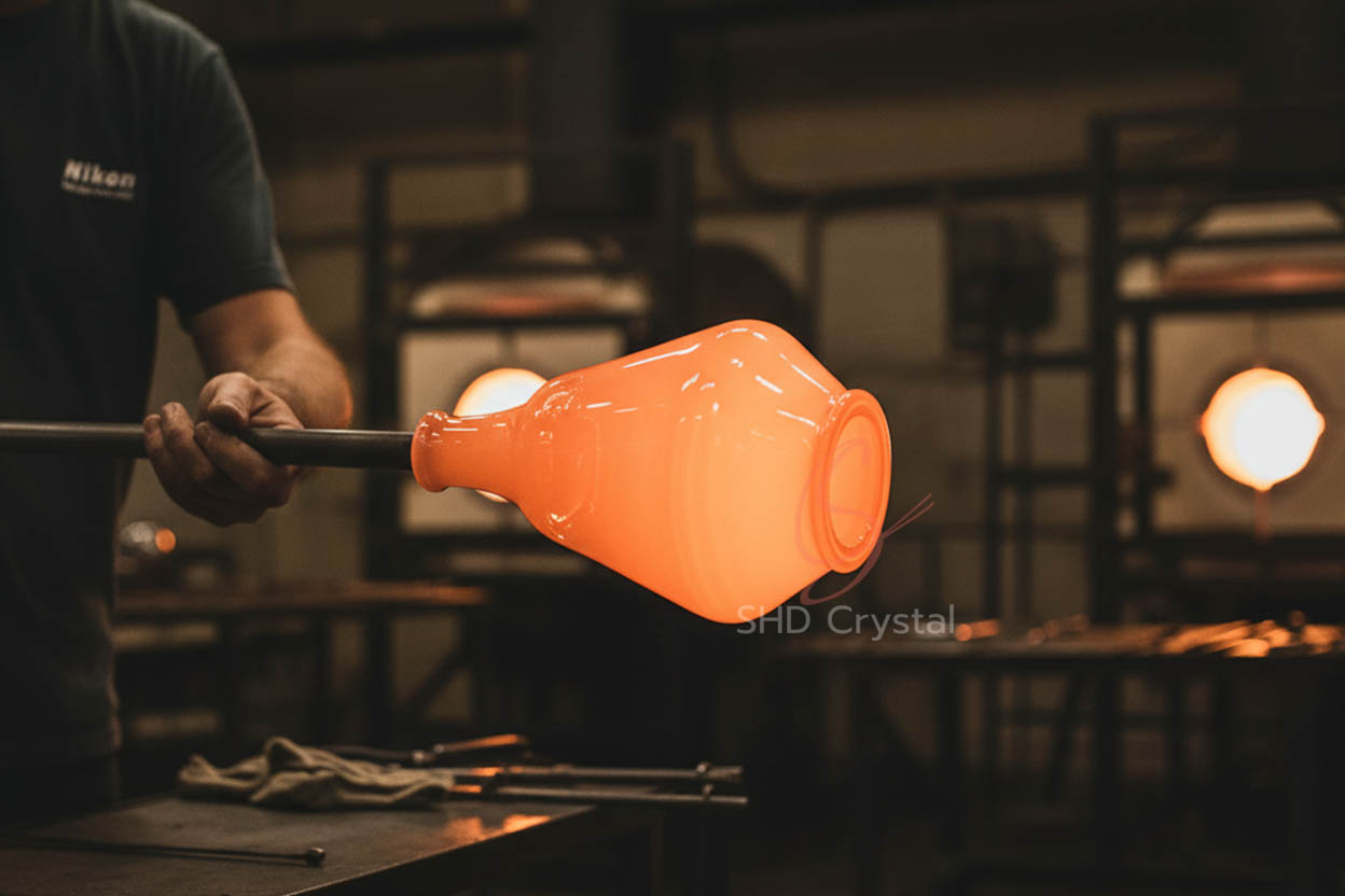 oversized clear glass decor