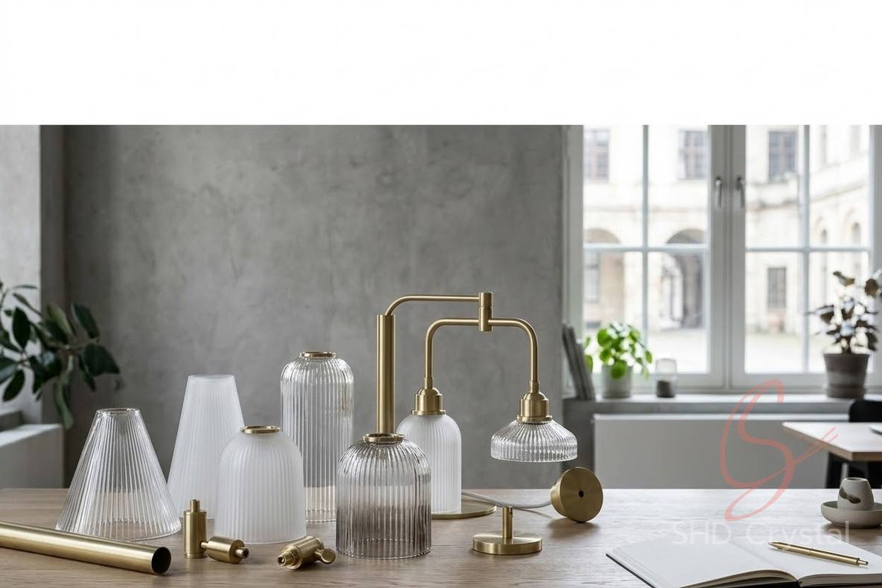 ribbed glass lamp shades manufacturers