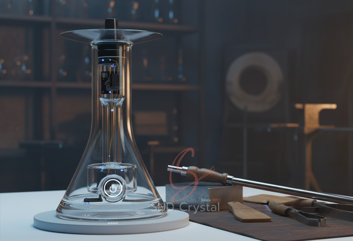 smart hookah glass design