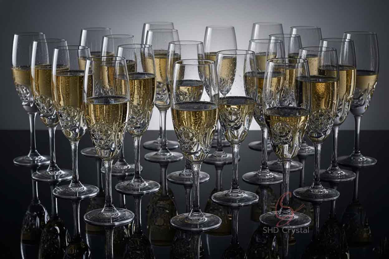 24% lead crystal champagne flute OEM