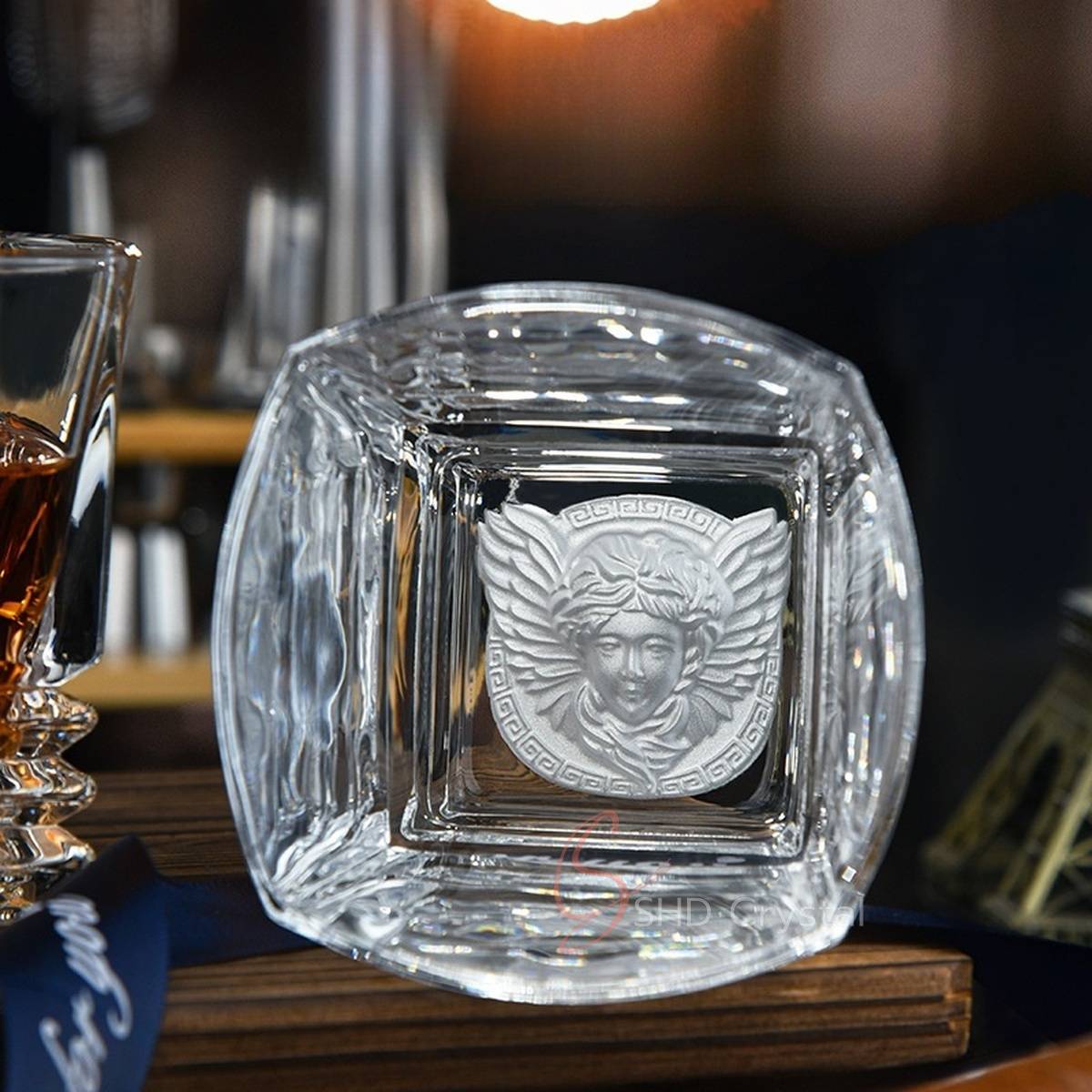 Medusa Crest Crystal Ice Bucket