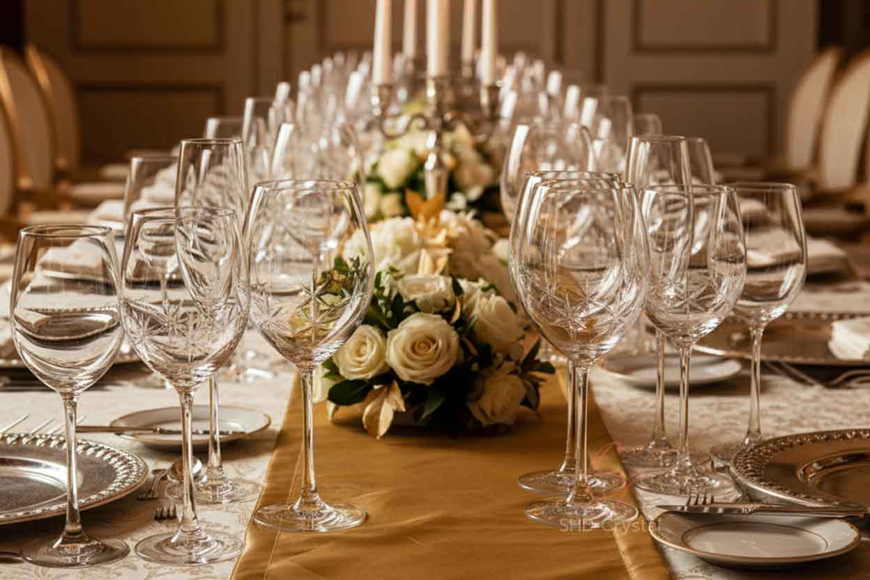 applications of crystal stemware