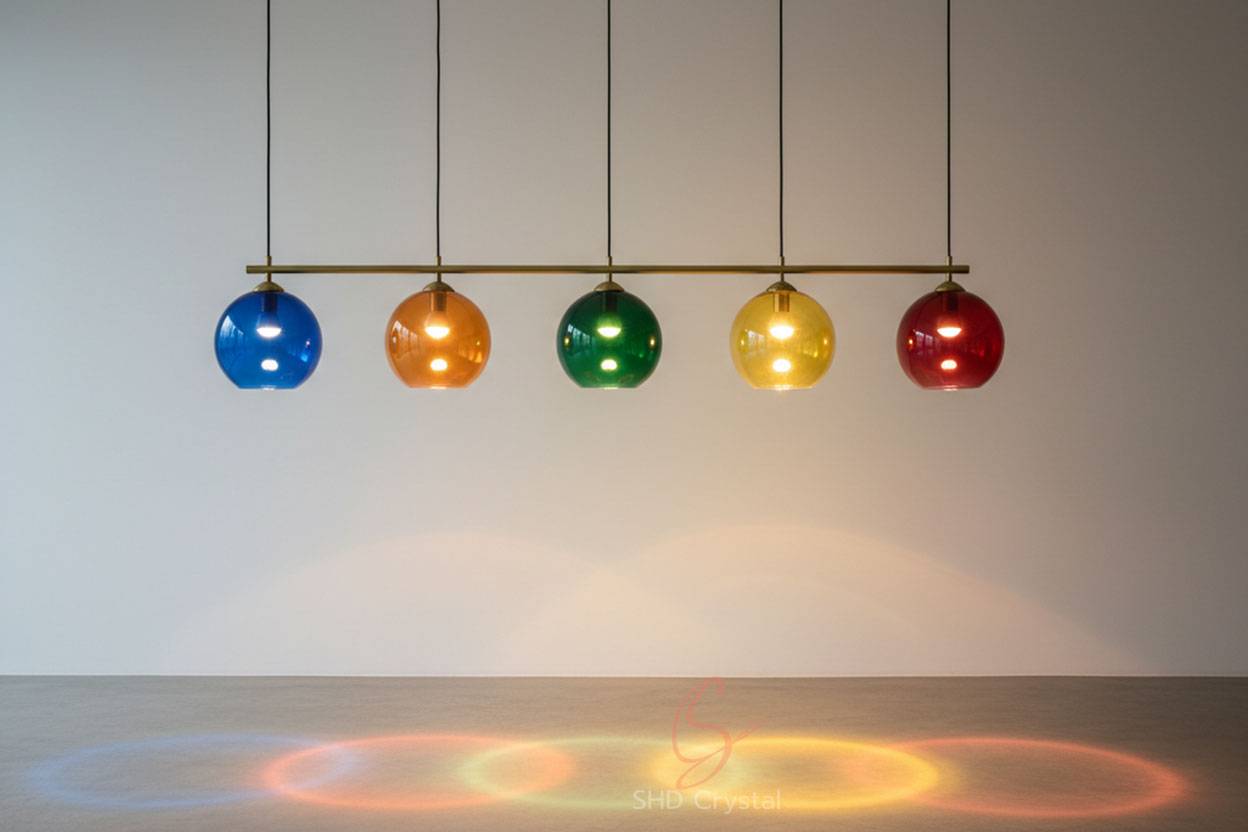 colored glass lamp shades OEM