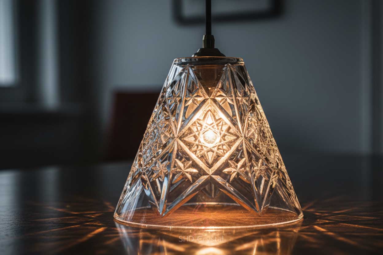 conical glass lamp shades OEM