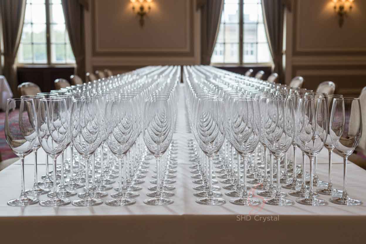 crystal flute champagne glasses