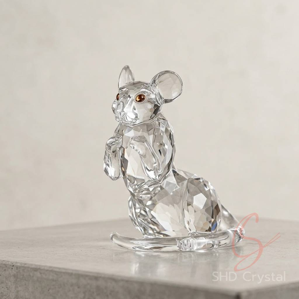 crystal glass rat OEM